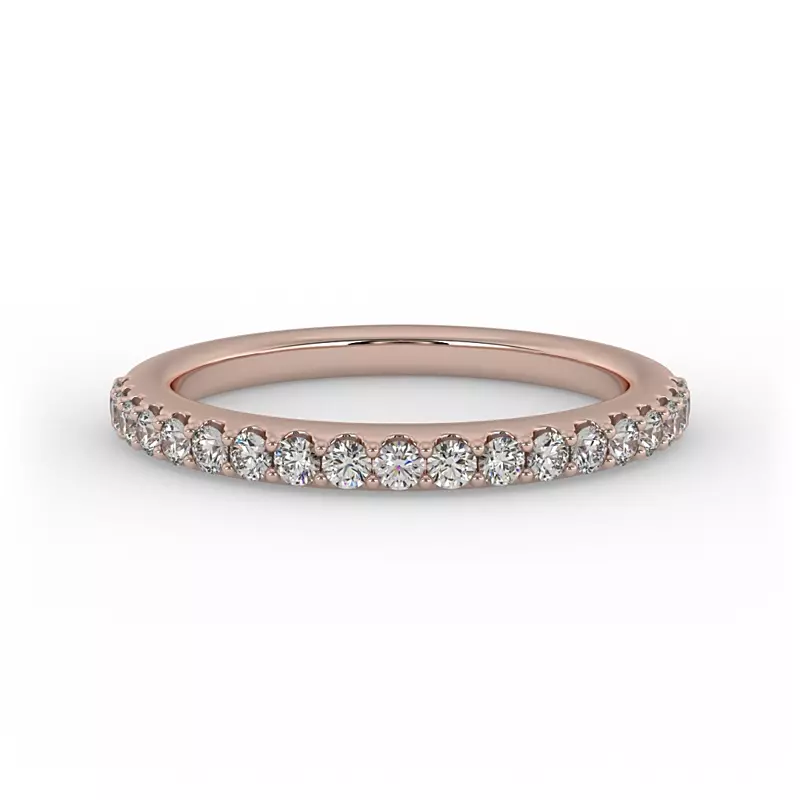 14K Rose Gold Kayla Pave Band