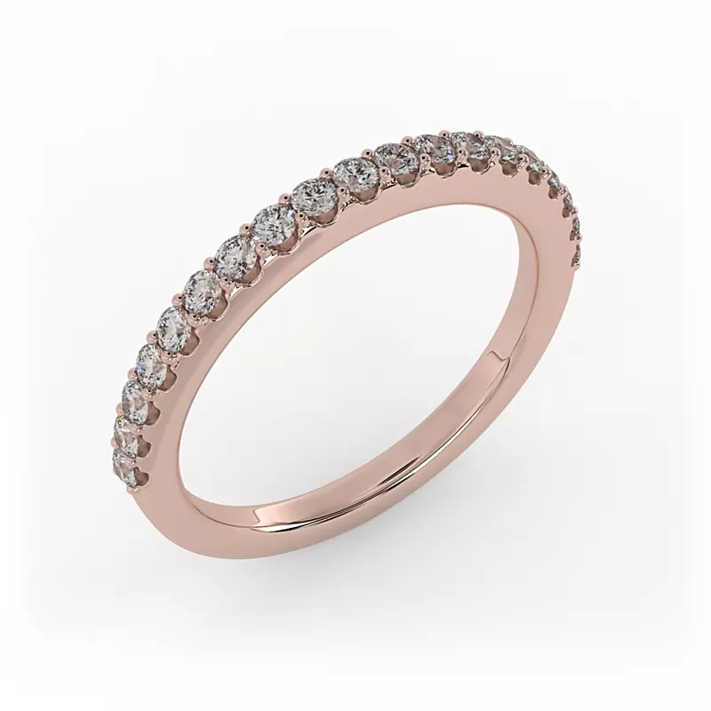 14K Rose Gold Kayla Pave Band