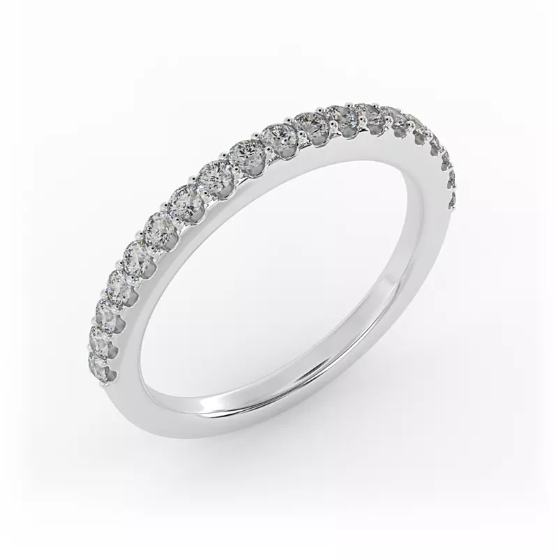 14K White Gold Kayla Pave Band