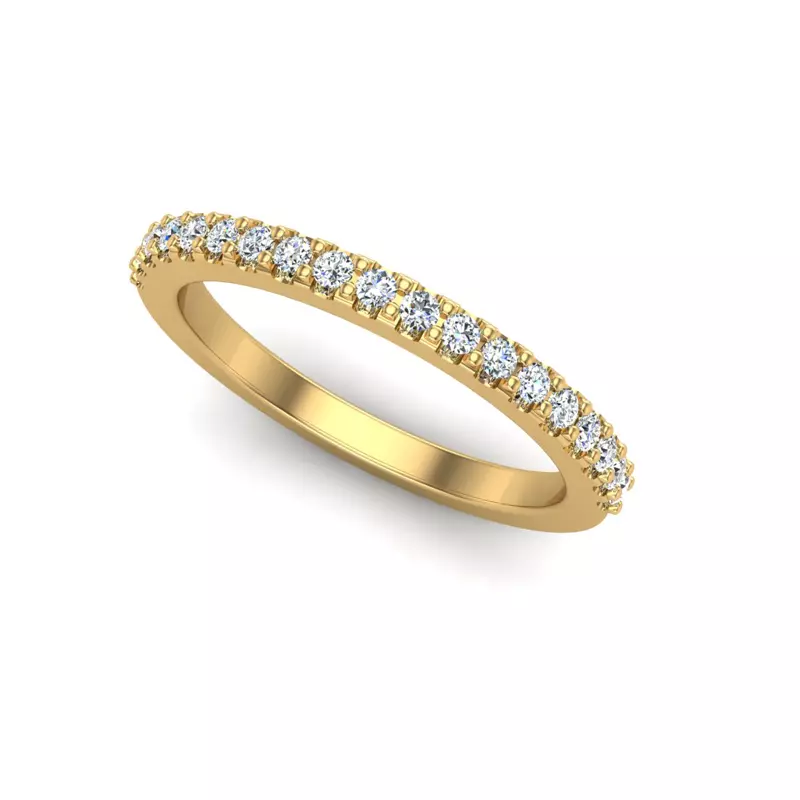14K Yellow Gold Payton Pave Band