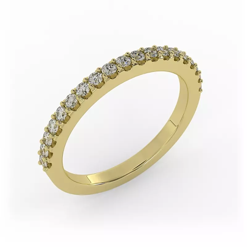 14K Yellow Gold Payton Pave Band