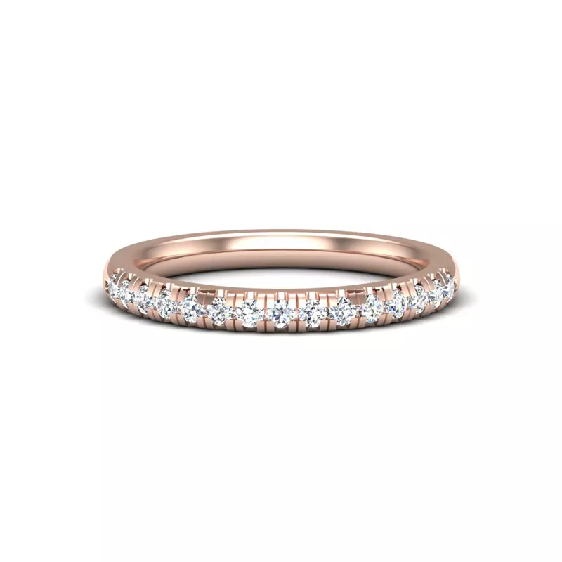 14K Rose Gold Blake Pave Band