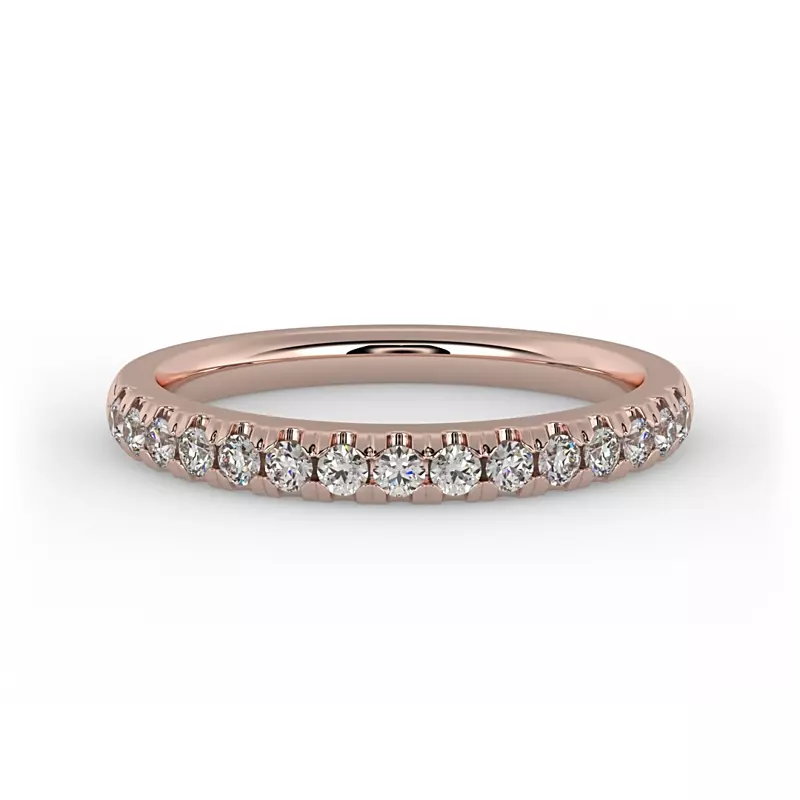 14K Rose Gold Blake Pave Band
