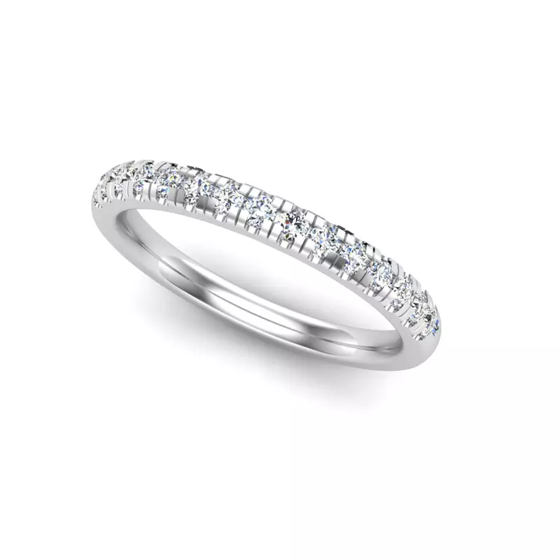 14K White Gold Blake Pave Band