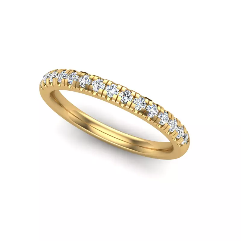 14K Yellow Gold Blake Pave Band