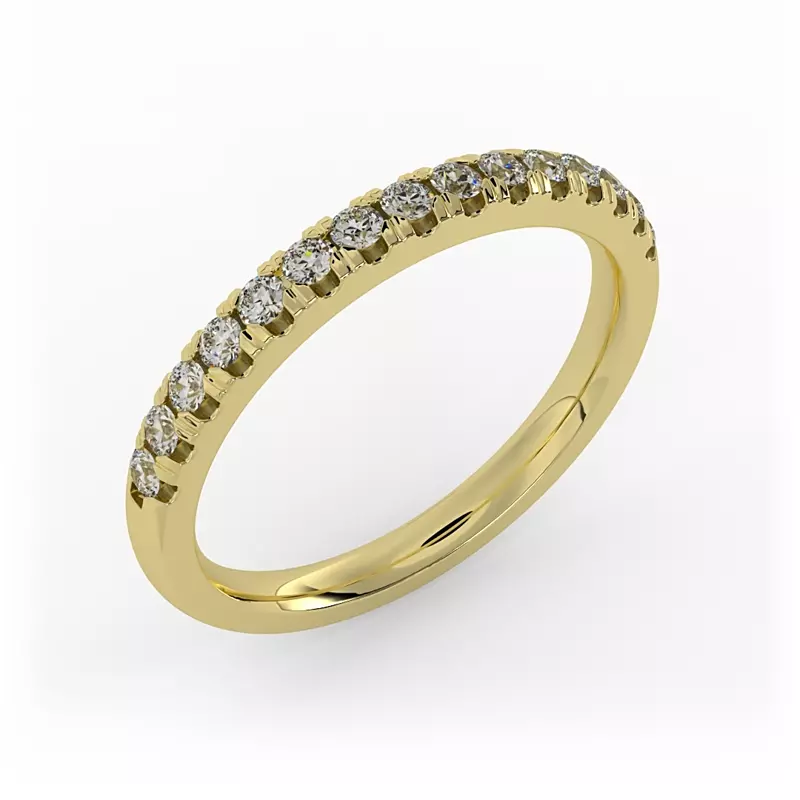 14K Yellow Gold Blake Pave Band