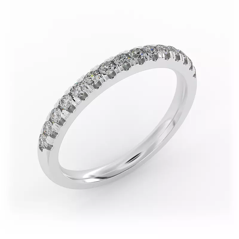 18K White Gold Blake Pave Band