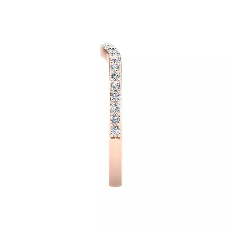 14K Rose Gold Ruth Pave Band