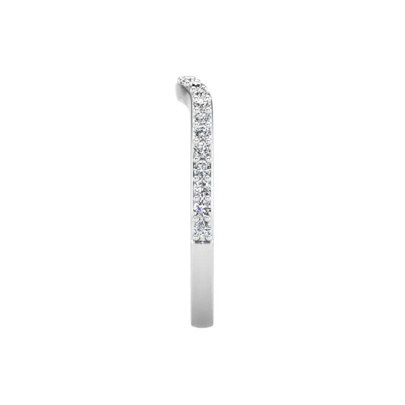 14K White Gold Ruth Pave Band