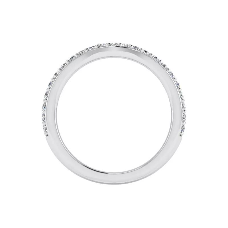 14K White Gold Ruth Pave Band