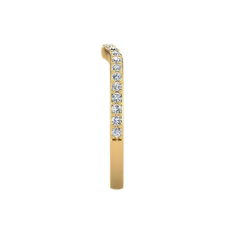 14K Yellow Gold Ruth Pave Band