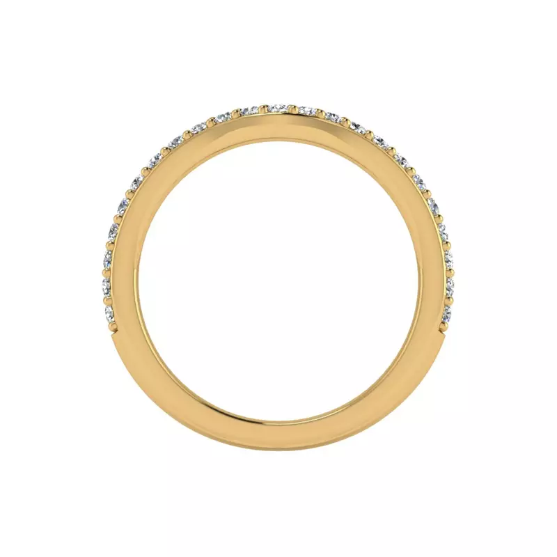 14K Yellow Gold Ruth Pave Band