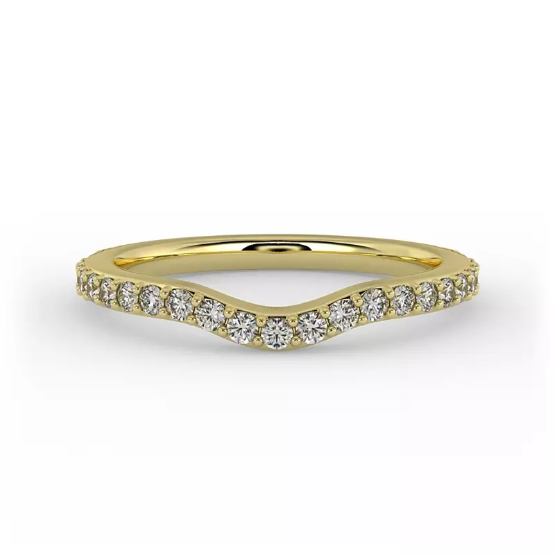 14K Yellow Gold Ruth Pave Band
