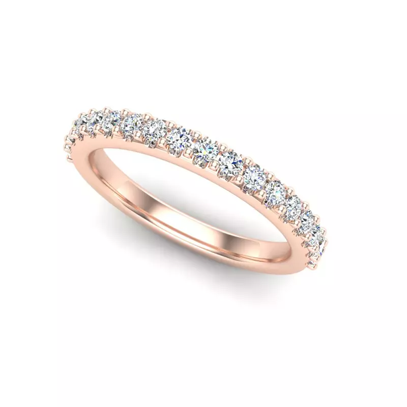 14K Rose Gold Alani Pave Band