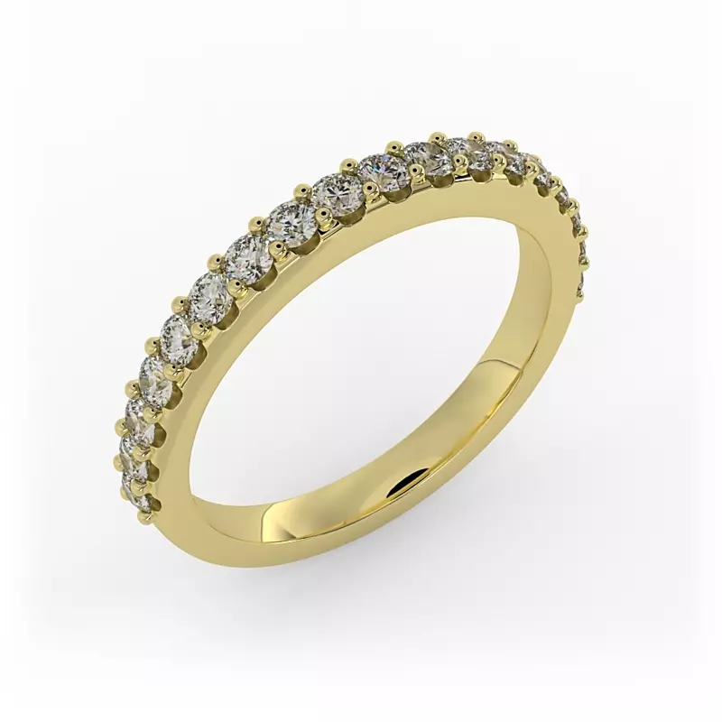 18K Yellow Gold Alani Pave Band
