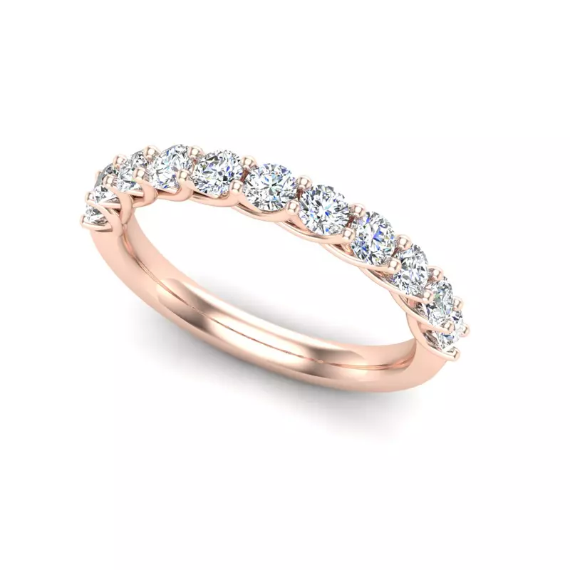 14K Rose Gold Annabelle Pave Band