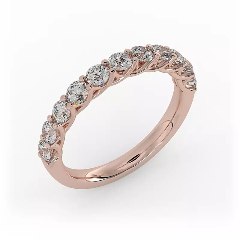 14K Rose Gold Annabelle Pave Band
