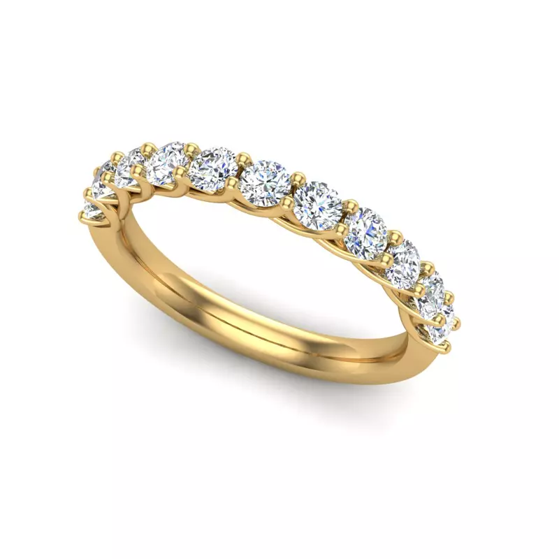 14K Yellow Gold Annabelle Pave Band
