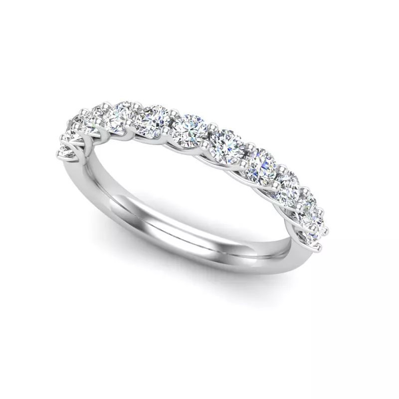 Platinum Annabelle Pave Band