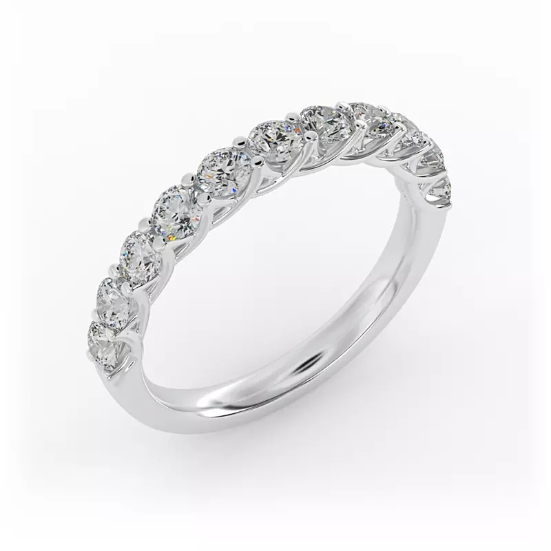 Platinum Annabelle Pave Band
