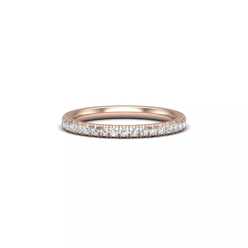 14K Rose Gold Briella Pave Band