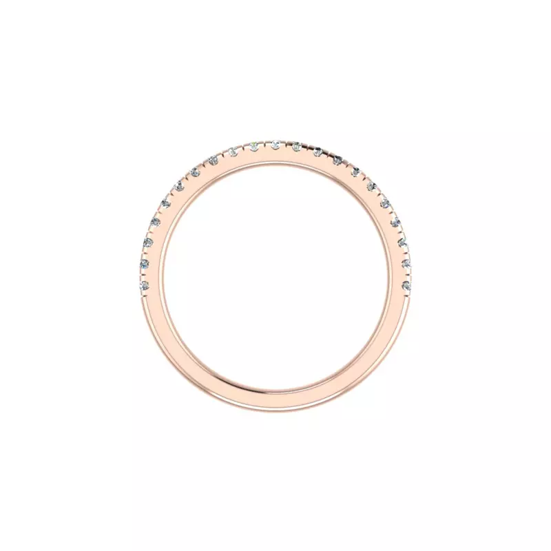14K Rose Gold Briella Pave Band