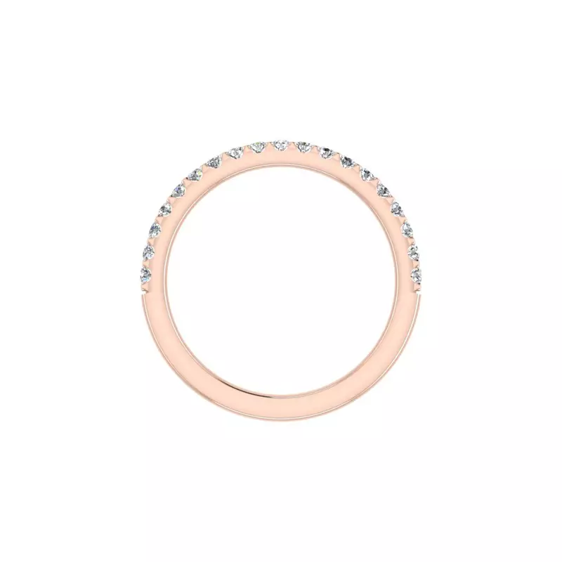 14K Rose Gold Aspen Pave Band