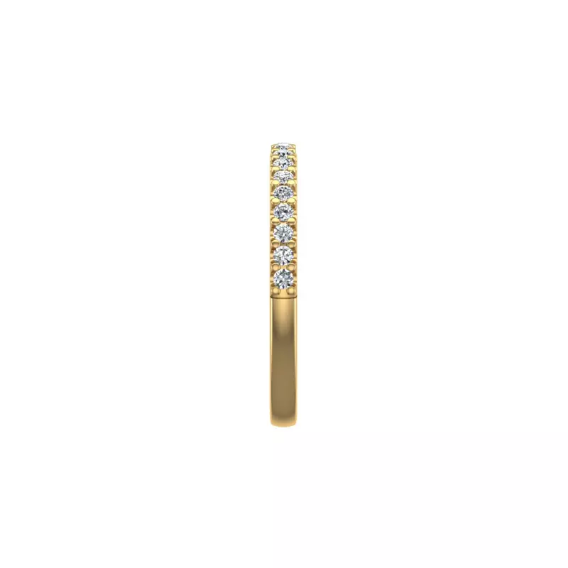14K Yellow Gold Aspen Pave Band