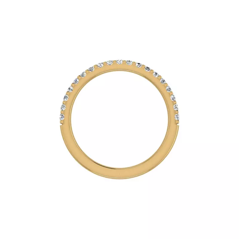 14K Yellow Gold Aspen Pave Band