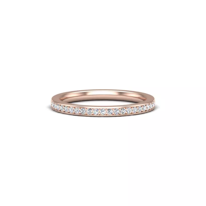 14K Rose Gold Lennon Pave Band