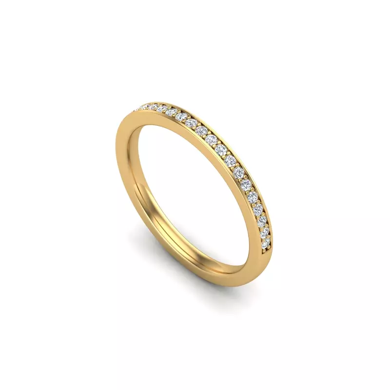 14K Yellow Gold Lennon Pave Band