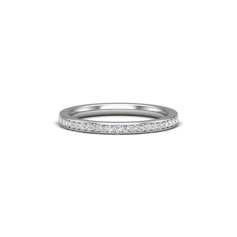 Platinum Lennon Pave Band