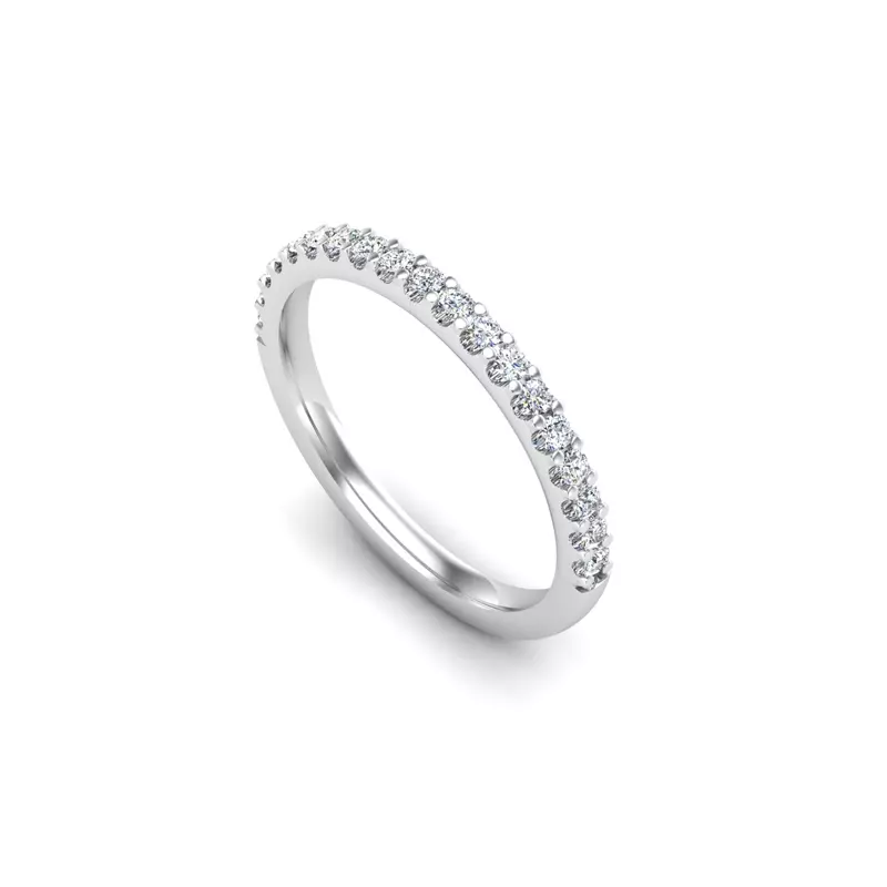 18K White Gold Saylor Pave Band