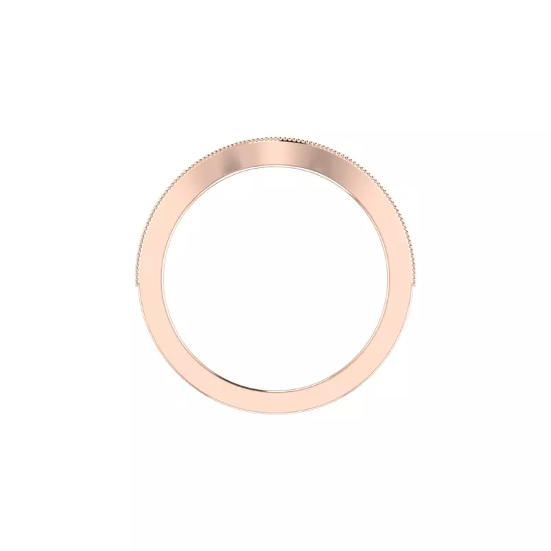 14K Rose Gold Lila Pave Band