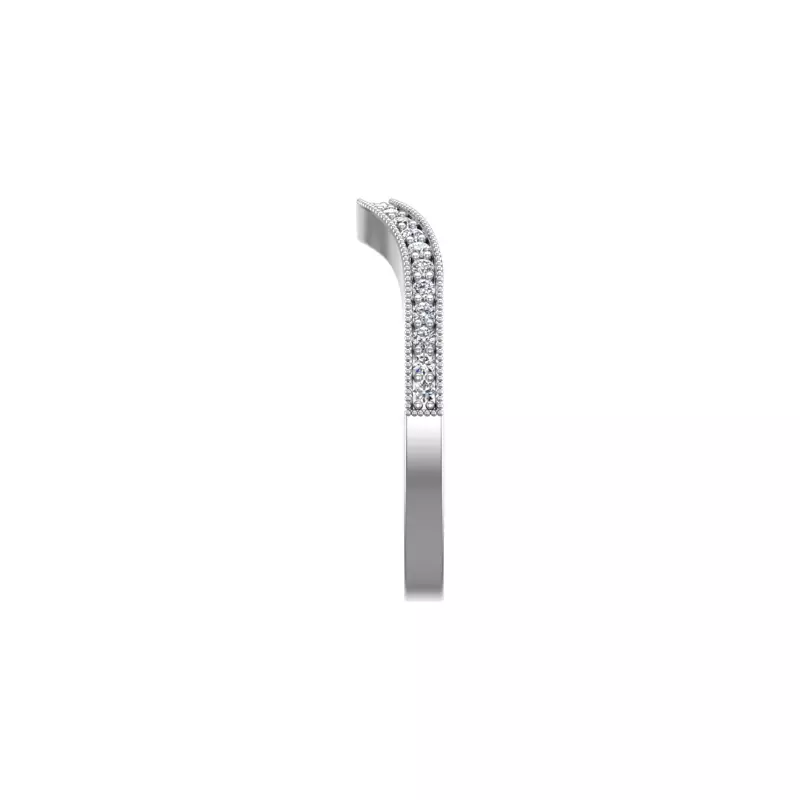 14K White Gold Lila Pave Band