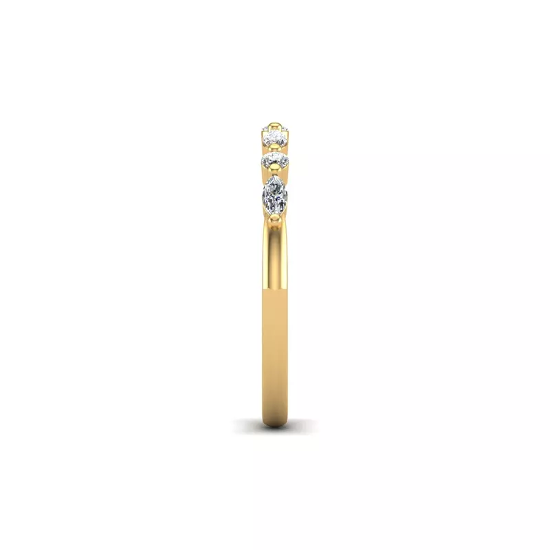 18K Yellow Gold Rachel Pave Band