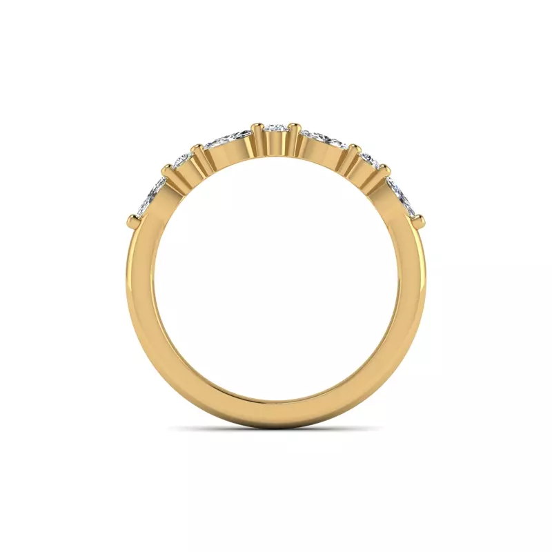 18K Yellow Gold Rachel Pave Band