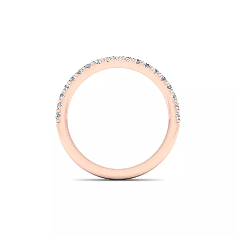 14K Rose Gold Jayla Pave Band