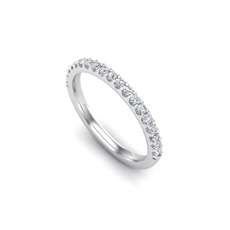 14K White Gold Jayla Pave Band