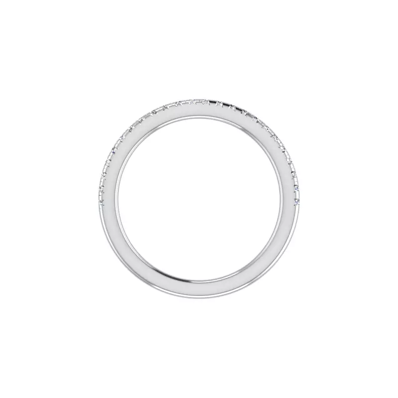 18K White Gold Trinity Pave Band