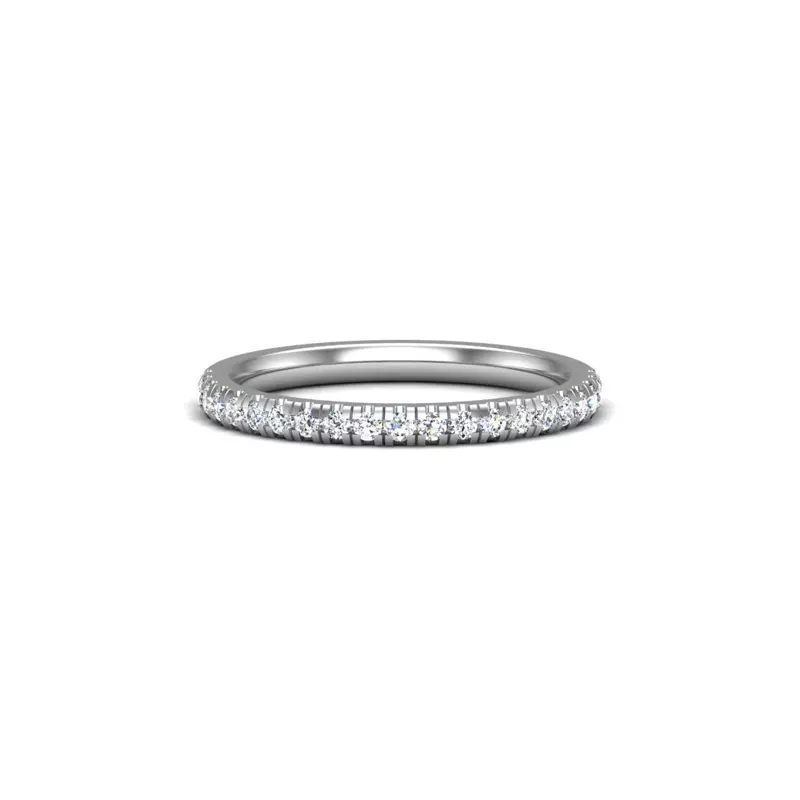 18K White Gold Daniele Pave Band