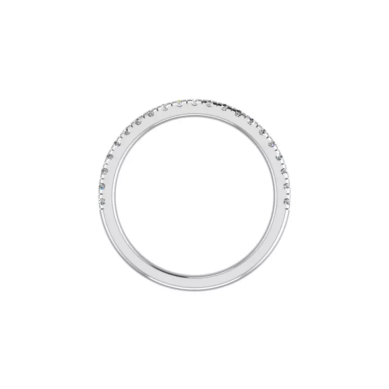 18K White Gold Daniele Pave Band