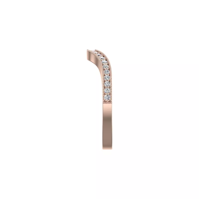14K Rose Gold Alexa Pave Band
