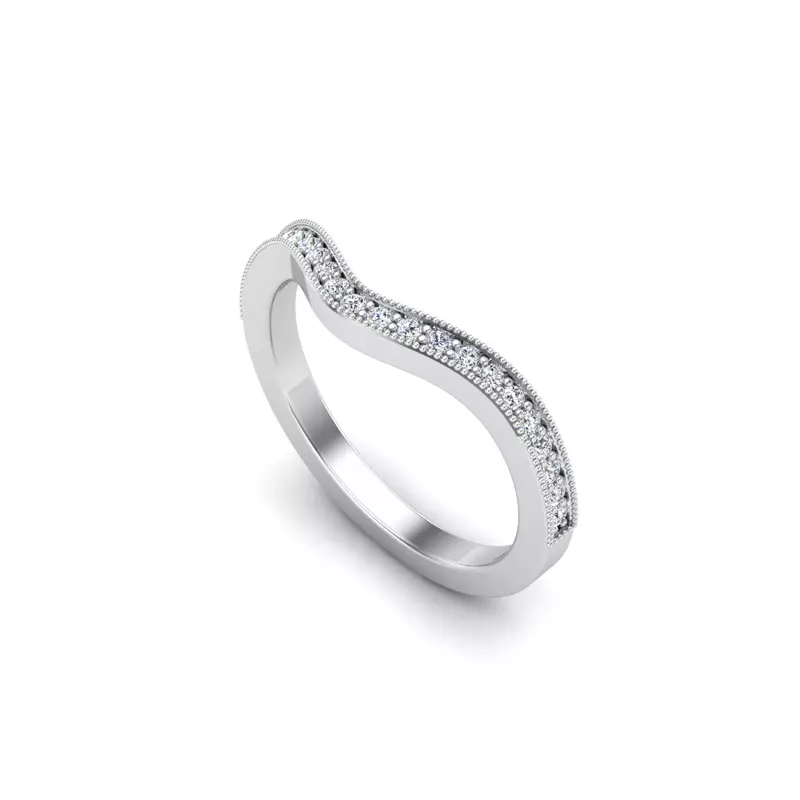 Platinum Alexa Pave Band