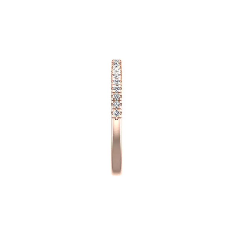 14K Rose Gold Thea Pave Band