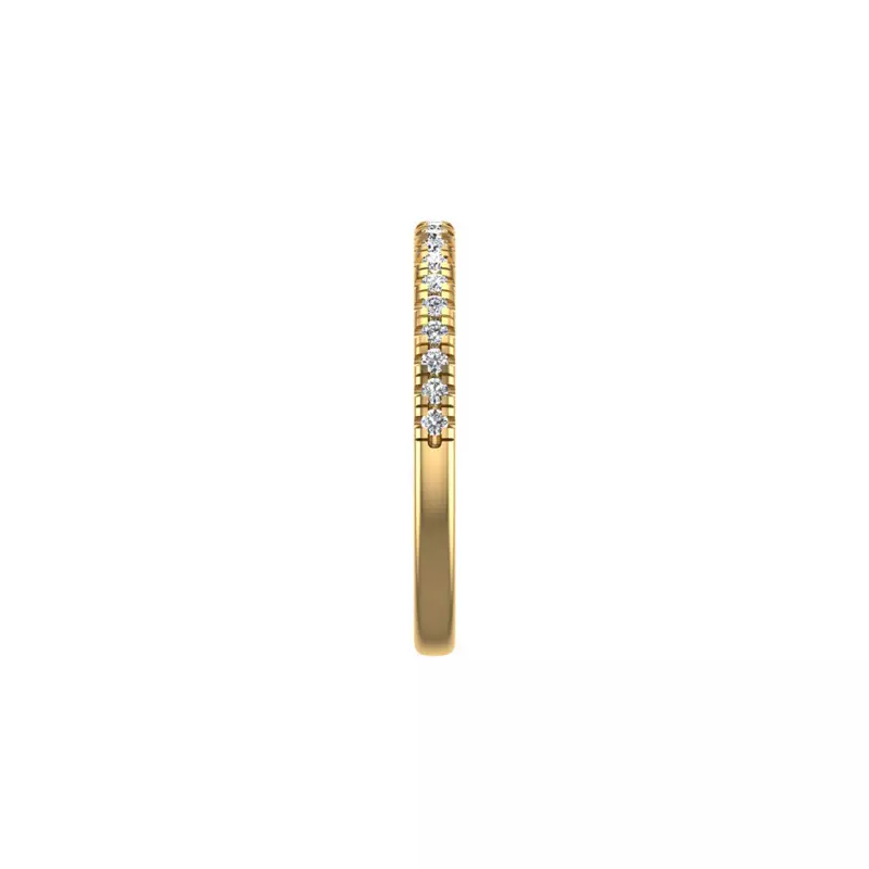 18K Yellow Gold Thea Pave Band