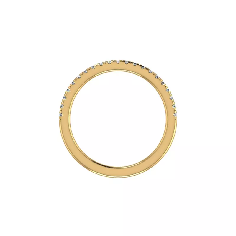18K Yellow Gold Thea Pave Band