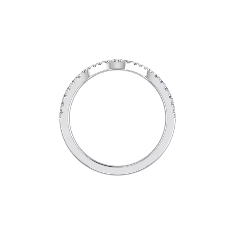 18K White Gold Adriana Pave Band