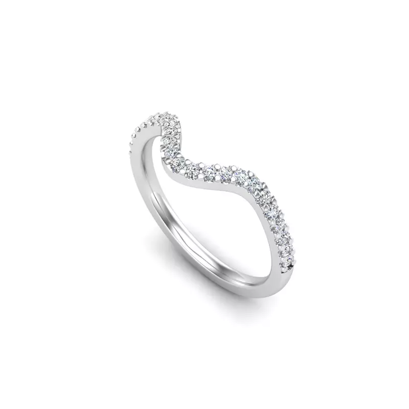 18K White Gold Adriana Pave Band