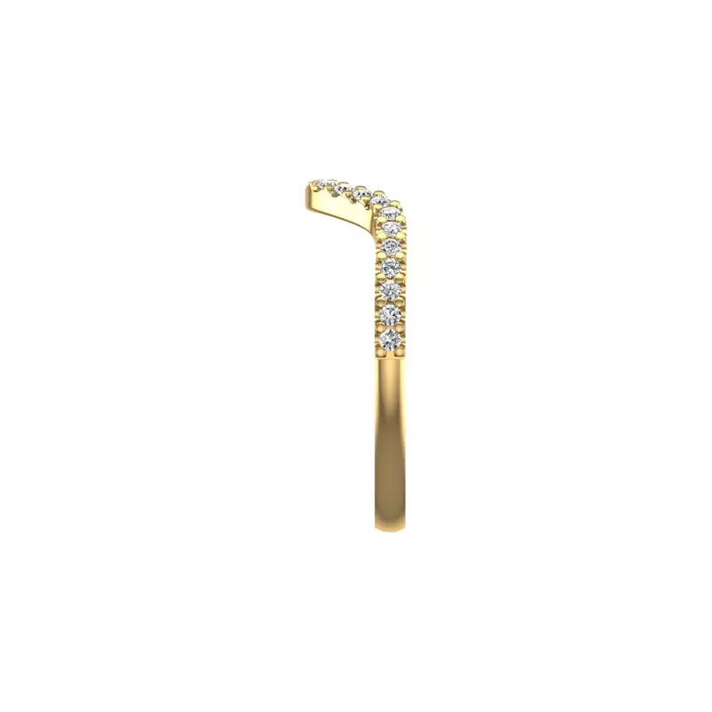 18K Yellow Gold Adriana Pave Band